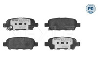Kit de plaquettes de frein, frein à disque MEYLE-PD Quality 025 238 7114/PD