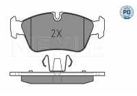 Kit de plaquettes de frein, frein à disque MEYLE-PD Quality 025 239 3517/PD