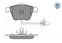 Kit de plaquettes de frein, frein à disque MEYLE-PD Quality 025 239 5020/PD