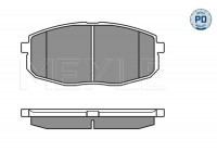 Kit de plaquettes de frein, frein à disque MEYLE-PD Quality 025 239 6617/PD