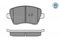 Kit de plaquettes de frein, frein à disque MEYLE-PD Quality 025 239 7317/PD