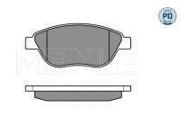 Kit de plaquettes de frein, frein à disque MEYLE-PD Quality 025 239 8119/PD