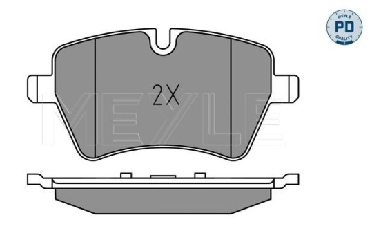 Kit de plaquettes de frein, frein à disque MEYLE-PD Quality 025 239 8418/PD, Image 2