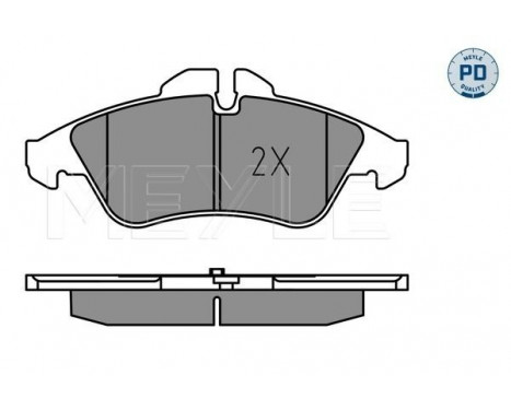 Kit de plaquettes de frein, frein à disque MEYLE-PD Quality 025 239 9020/PD