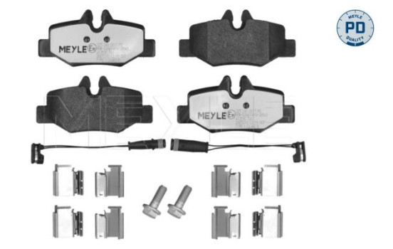 Kit de plaquettes de frein, frein à disque MEYLE-PD Quality 025 240 0817/PD, Image 2