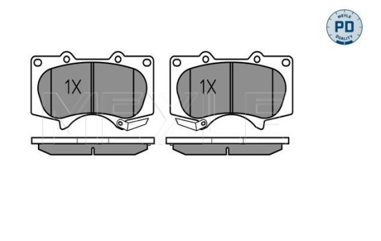 Kit de plaquettes de frein, frein à disque MEYLE-PD Quality 025 240 2417/PD