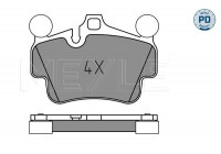 Kit de plaquettes de frein, frein à disque MEYLE-PD Quality 025 240 4917/PD