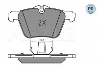 Kit de plaquettes de frein, frein à disque MEYLE-PD Quality 025 240 7920/PD
