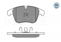Kit de plaquettes de frein, frein à disque MEYLE-PD Quality 025 240 8418/PD
