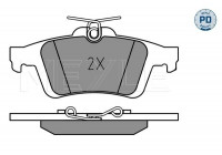 Kit de plaquettes de frein, frein à disque MEYLE-PD Quality 025 241 3717/PD