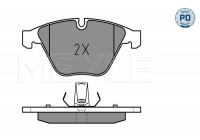 Kit de plaquettes de frein, frein à disque MEYLE-PD Quality 025 241 6120/PD