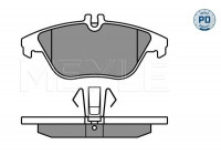 Kit de plaquettes de frein, frein à disque MEYLE-PD Quality 025 242 5317/PD