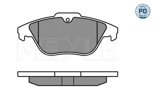 Kit de plaquettes de frein, frein à disque MEYLE-PD Quality 025 242 5317/PD, Image 2