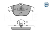 Kit de plaquettes de frein, frein à disque MEYLE-PD Quality 025 242 5418/PD