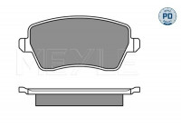 Kit de plaquettes de frein, frein à disque MEYLE-PD Quality 025 244 0317/PD