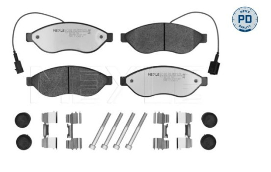 Kit de plaquettes de frein, frein à disque MEYLE-PD Quality 025 244 6819-2/PD, Image 3
