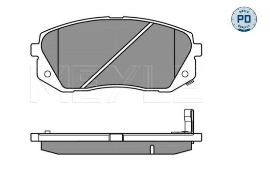 Kit de plaquettes de frein, frein à disque MEYLE-PD Quality 025 245 0116/PD, Image 3