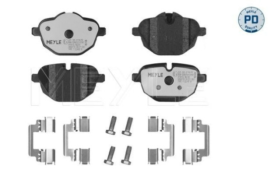 Kit de plaquettes de frein, frein à disque MEYLE-PD Quality 025 245 6118/PD, Image 2