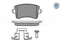 Kit de plaquettes de frein, frein à disque MEYLE-PD Quality 025 246 0617-1/PD