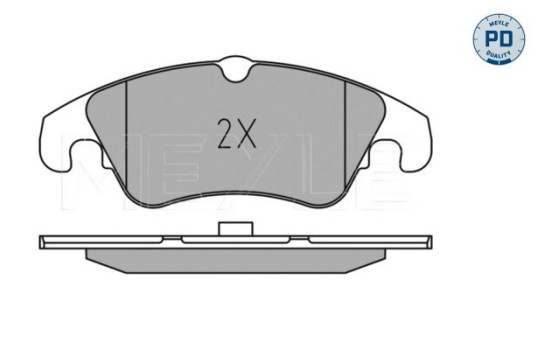 Kit de plaquettes de frein, frein à disque MEYLE-PD Quality 025 247 4319/PD, Image 3