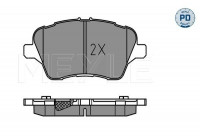 Kit de plaquettes de frein, frein à disque MEYLE-PD Quality 025 251 3417/PD