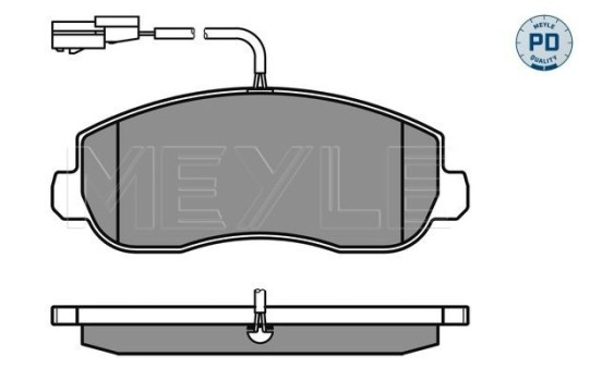Kit de plaquettes de frein, frein à disque MEYLE-PD Quality 025 251 4718/PD