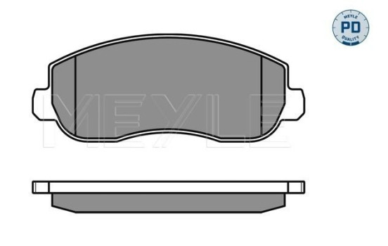 Kit de plaquettes de frein, frein à disque MEYLE-PD Quality 025 251 4718/PD, Image 2