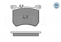 Kit de plaquettes de frein, frein à disque MEYLE-PD Quality 025 251 8317/PD