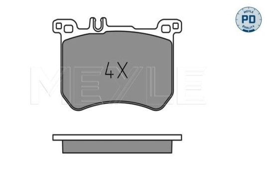 Kit de plaquettes de frein, frein à disque MEYLE-PD Quality 025 251 8317/PD