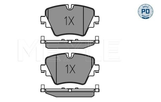 Kit de plaquettes de frein, frein à disque MEYLE-PD Quality 025 256 1718/PD, Image 2