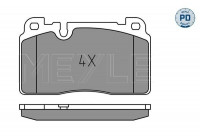 Kit de plaquettes de frein, frein à disque MEYLE-PD Quality 025 256 4317/PD