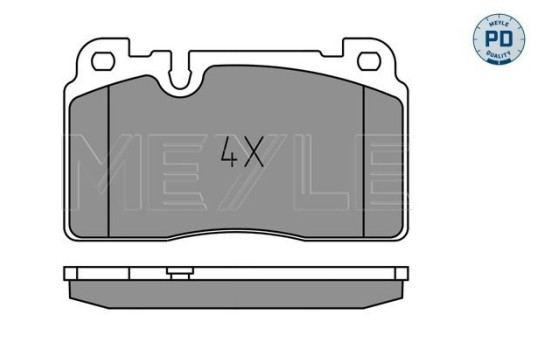 Kit de plaquettes de frein, frein à disque MEYLE-PD Quality 025 256 4317/PD