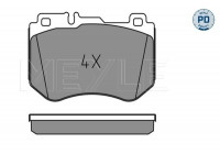 Kit de plaquettes de frein, frein à disque MEYLE-PD Quality 025 259 9719/PD