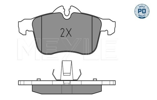 Kit de plaquettes de frein, frein à disque MEYLE-PD Quality 025 283 3219/PD