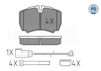 Kit de plaquettes de frein, frein à disque MEYLE-PD Quality 025 291 2320-1/PD
