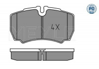 Kit de plaquettes de frein, frein à disque MEYLE-PD Quality 025 291 2320/PD