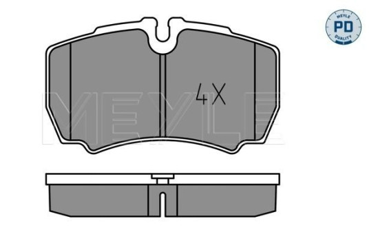 Kit de plaquettes de frein, frein à disque MEYLE-PD Quality 025 291 2320/PD