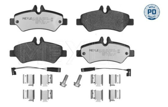 Kit de plaquettes de frein, frein à disque MEYLE-PD Quality 025 291 9019/PD, Image 2