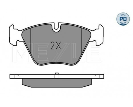 Kit de plaquettes de frein, frein à disque MEYLE-PD Quality, Image 2