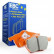 Kit de plaquettes de frein, frein à disque Orangestuff DP91758 EBC