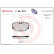 Kit de plaquettes de frein, frein à disque P 06 010 Brembo, Vignette 2