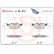 Kit de plaquettes de frein, frein à disque P 06 013 Brembo, Vignette 3
