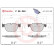 Kit de plaquettes de frein, frein à disque P 06 049 Brembo, Vignette 2