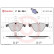 Kit de plaquettes de frein, frein à disque P 06 054 Brembo, Vignette 3