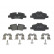 Kit de plaquettes de frein, frein à disque P 06 090 Brembo