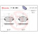 Kit de plaquettes de frein, frein à disque P 06 093 Brembo, Vignette 3