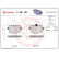 Kit de plaquettes de frein, frein à disque P 06 101 Brembo