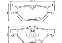 Kit de plaquettes de frein, frein à disque P 06 105 Brembo