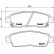 Kit de plaquettes de frein, frein à disque P 10 010 Brembo, Vignette 2