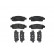 Kit de plaquettes de frein, frein à disque P 10 010 Brembo